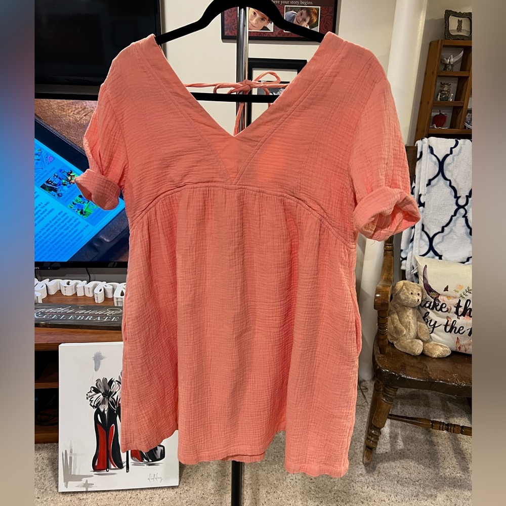 Pink Lily top/tunic
